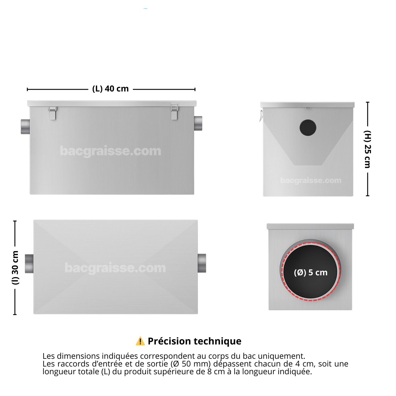 {{Product title}} - Séparateur de Graisse pour Restaurant Sous Plonge - Cuisine Pro - {{Shop name}}