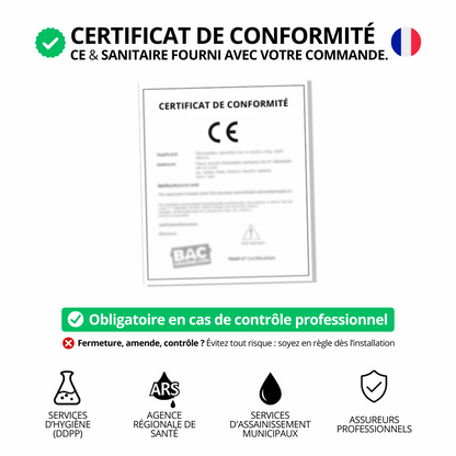 Bac à graisse inox 120 L – Pour 140 à 220 couverts
