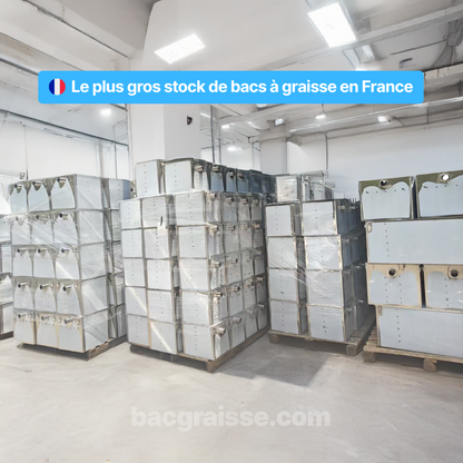 Bac à graisse inox 120 L – Pour 140 à 220 couverts