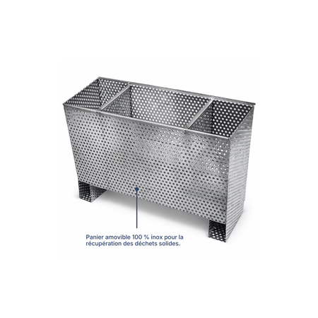 bac à graisse - Panier amovible