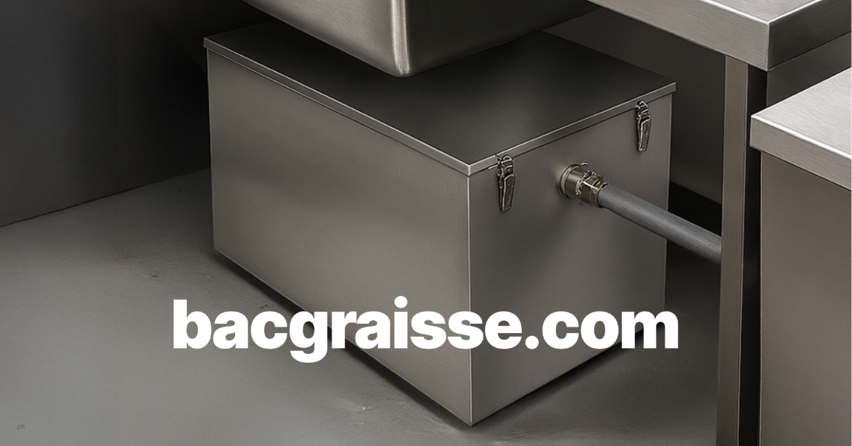 Réglementations des bacs à graisse pour restaurants : norme EN 1825 ...