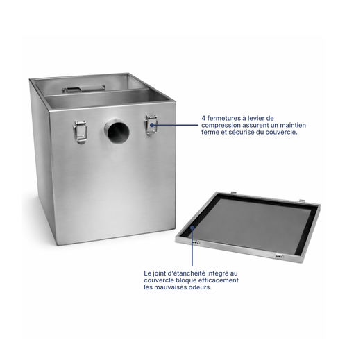 Bac à graisse inox 100L