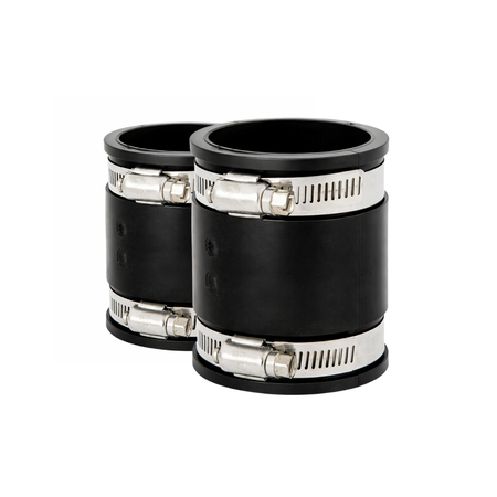 Lot deux manchons étanches EPDM 50 mm raccordement bac graisse